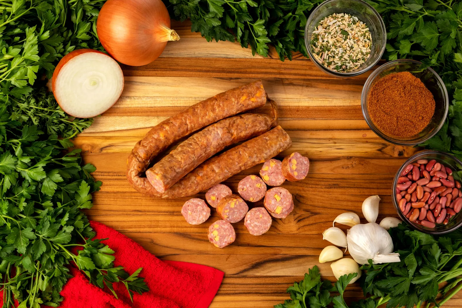 Smoked Cheddar Sausage Jacob's World Famous Andouille